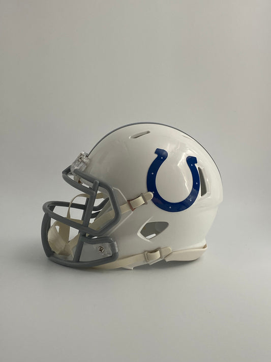 Bill Polian Signed Colts Speed Mini Helmet Inscribed "HOF 15" & "I Drafted Peyton" (TSE)