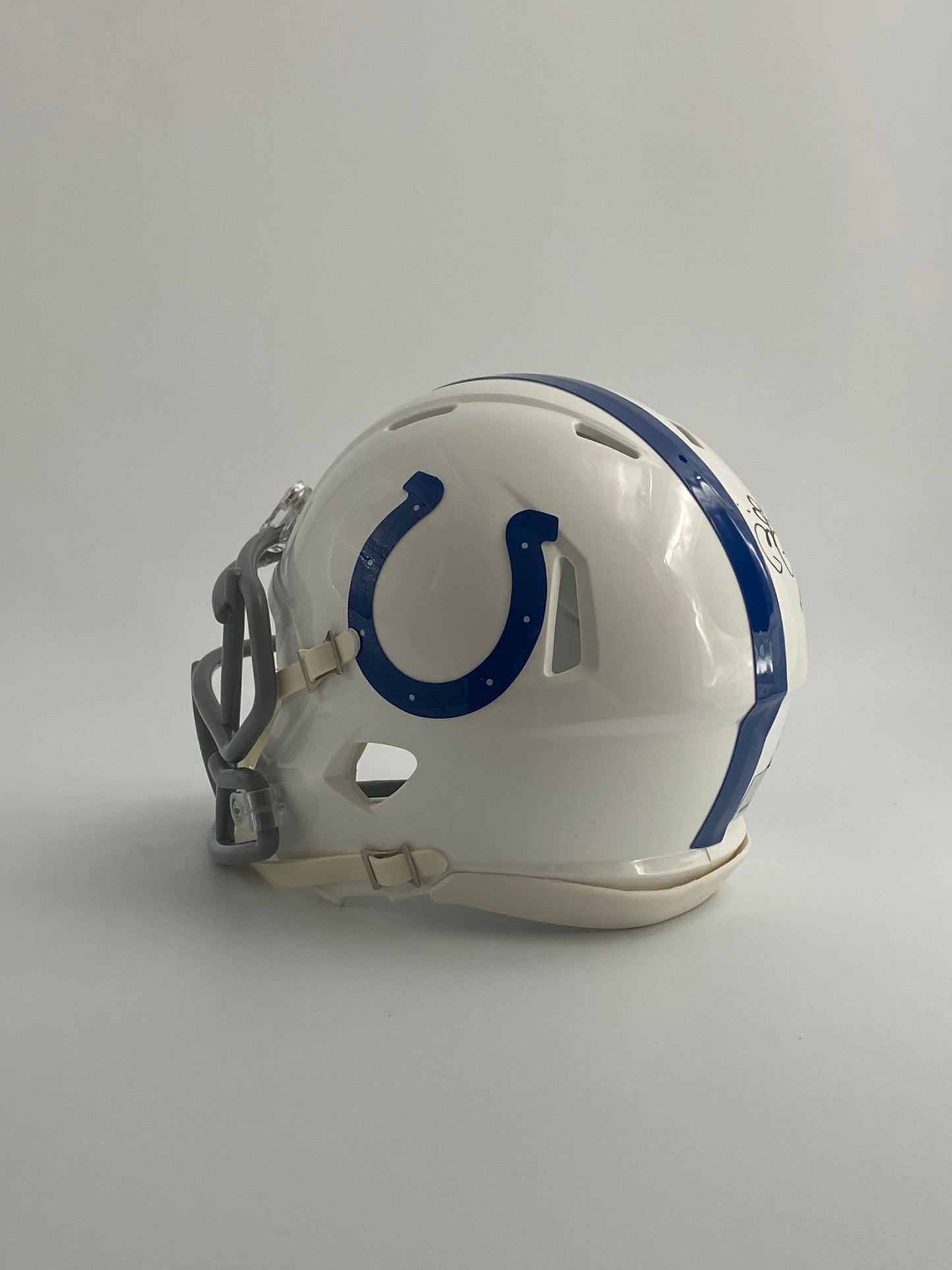 Bill Polian Signed Colts Speed Mini Helmet Inscribed "HOF 15" & "I Drafted Peyton" (TSE)